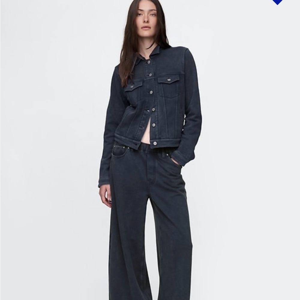 Gap Wide Leg Sweatpants Jeans in Navy